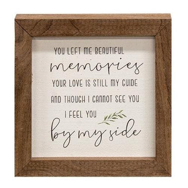 You Left Me Beautiful Memories Framed Print 4 Sq - The Fox Decor